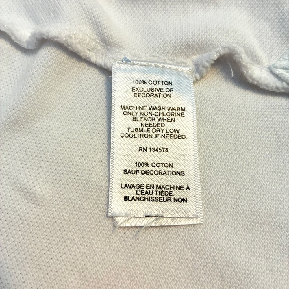 Vineyard Vines Kids Classic Pique Polo White Cap Size S (7-8) - Picture 5 of 5